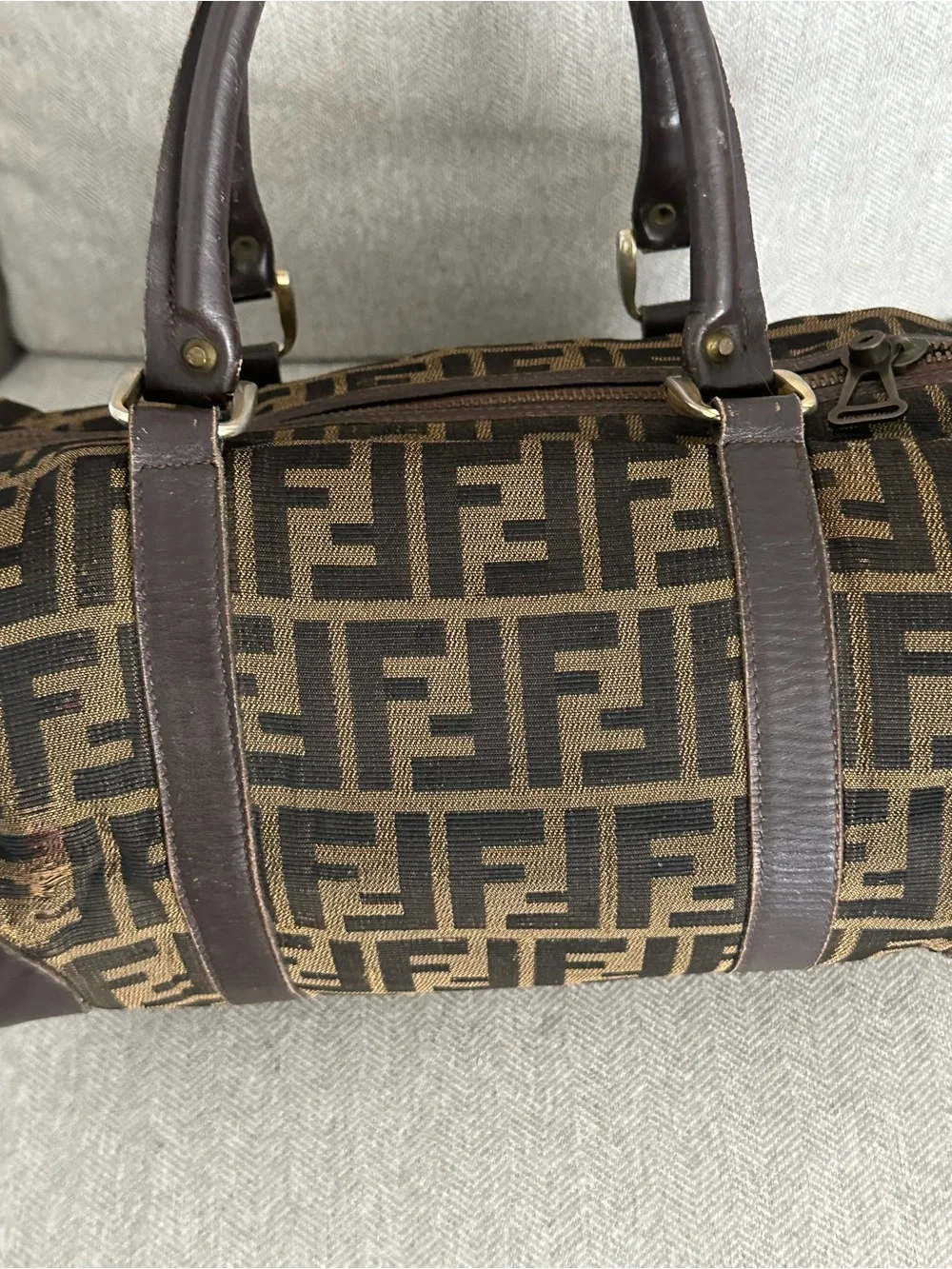 Fendi Zucca FF Boston bag